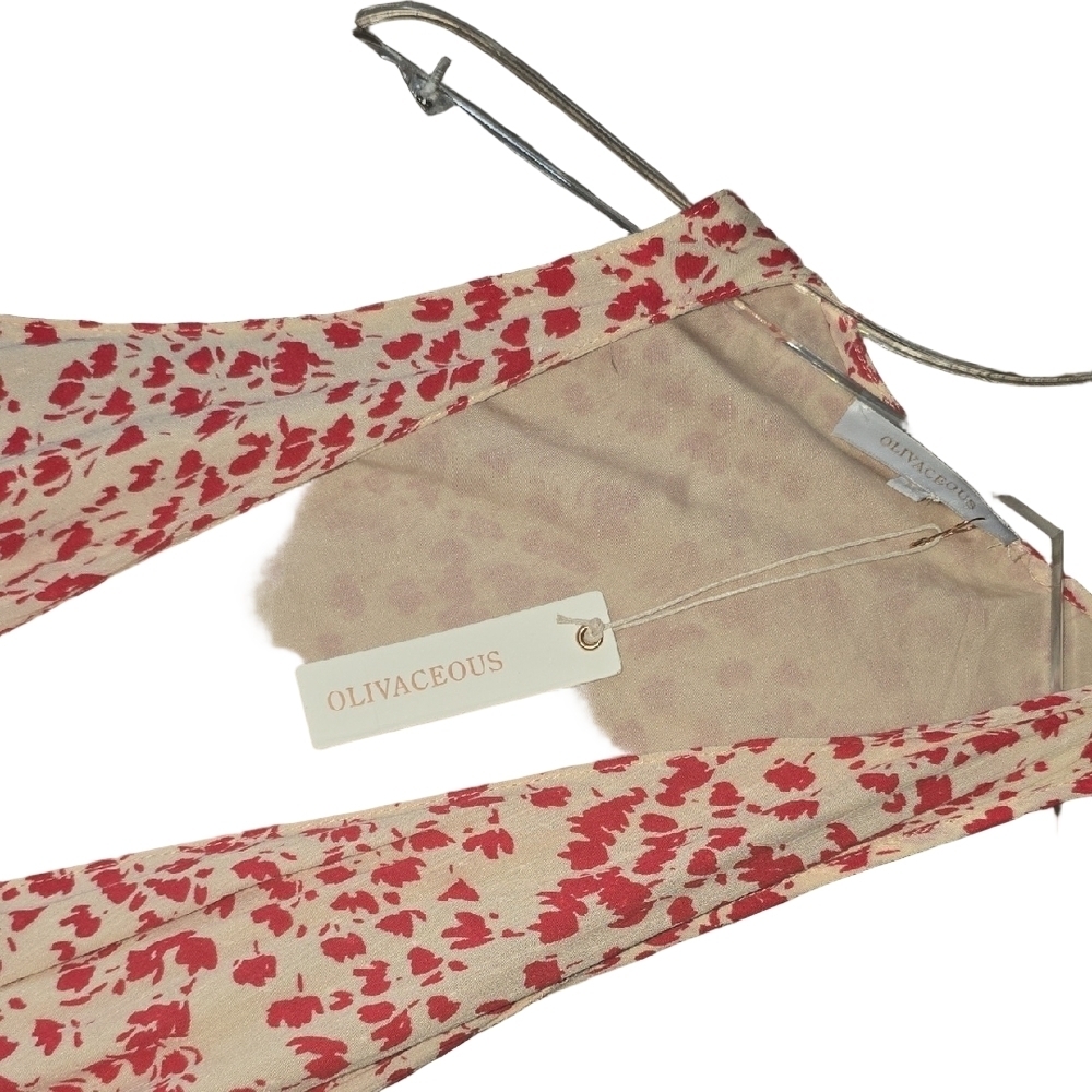 NWT Olivaceous Pink and White Asymmetrica Warped l Maxi Dress - Picture 8 of 14